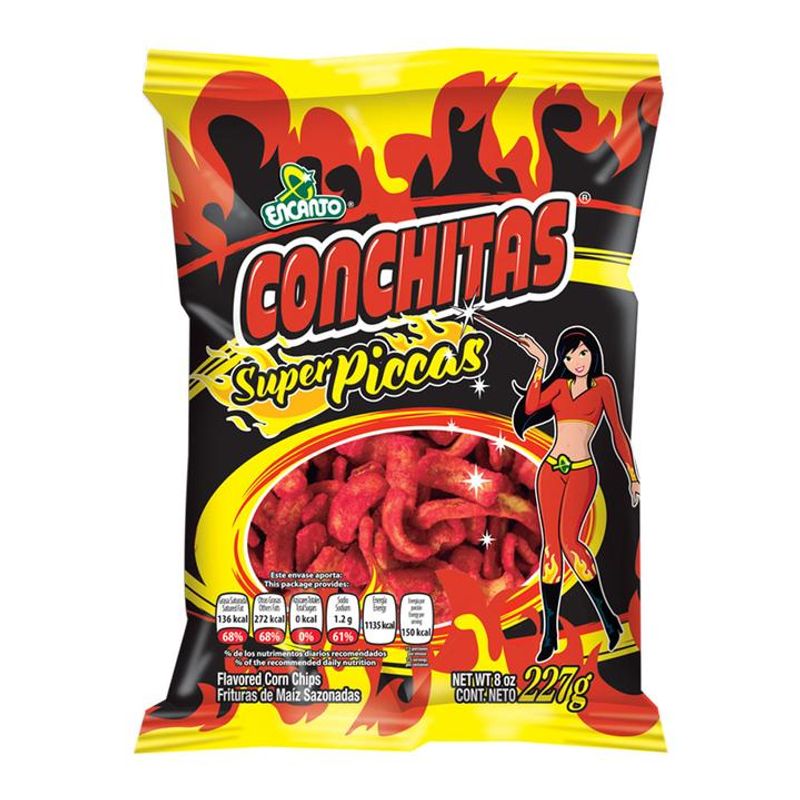 Spicy Corn Snack Fruituras Conchitas Super Picc 8 oz