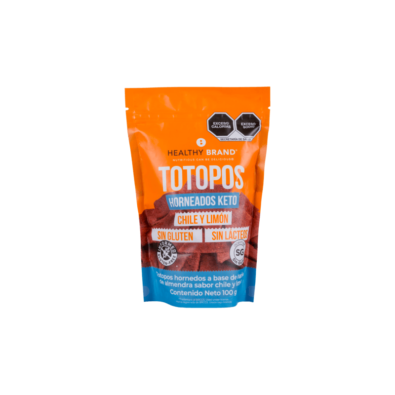 Healthy Brand Baked Keto Chile and Lime Chips, 4 oz Main image