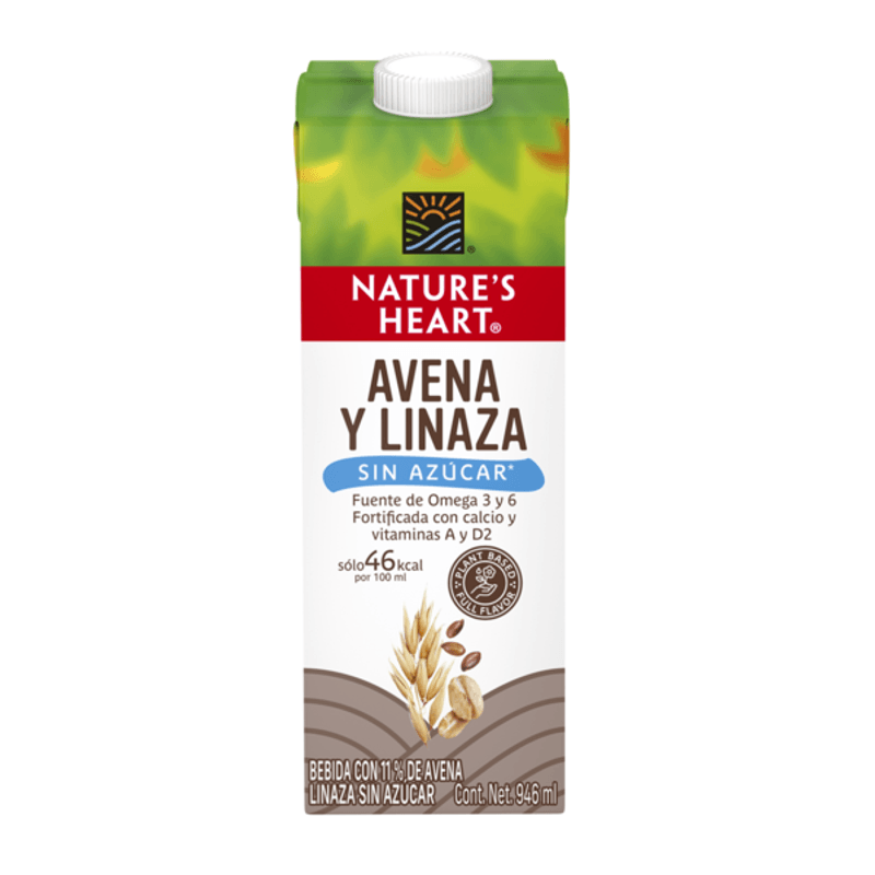 Nature's Heart Sugar-Free Oat Flaxseed Liquid Food 32 oz Main image