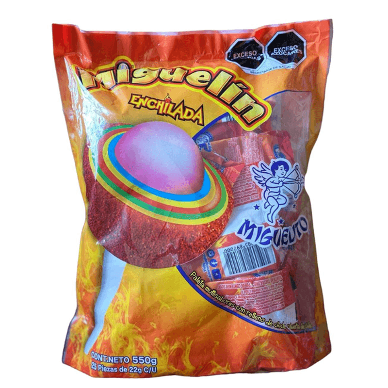 Miguelito Spicy Racket Lollipop 1 Pc