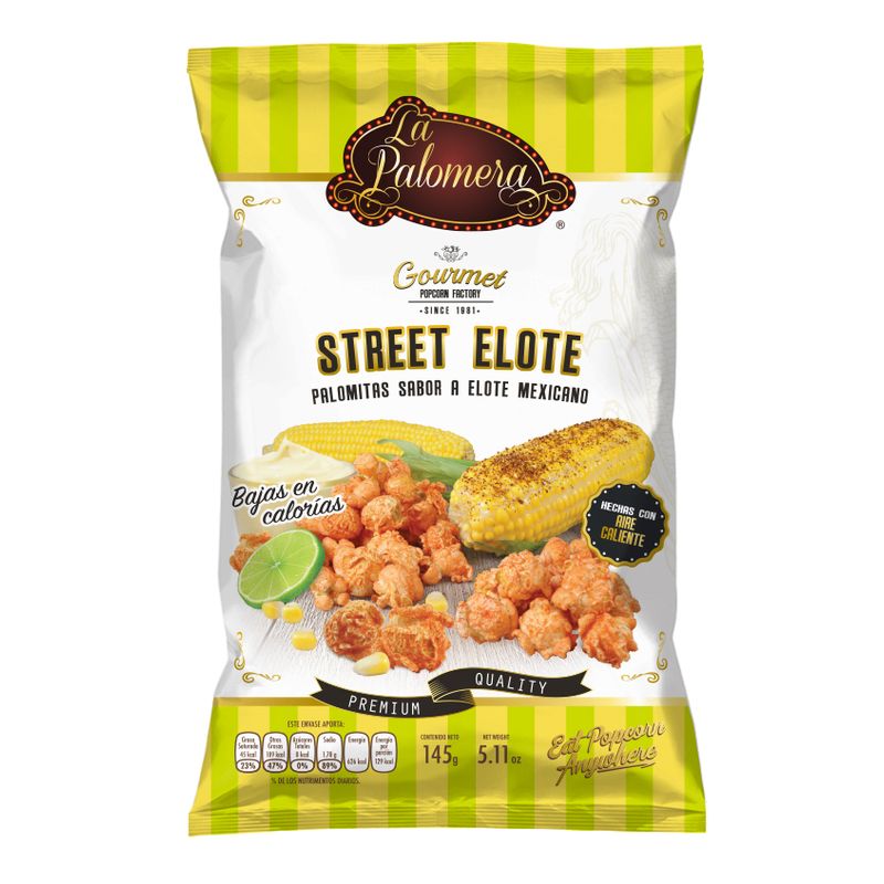 Street Corn Flavored Popcorn la Palomera 5.1 oz