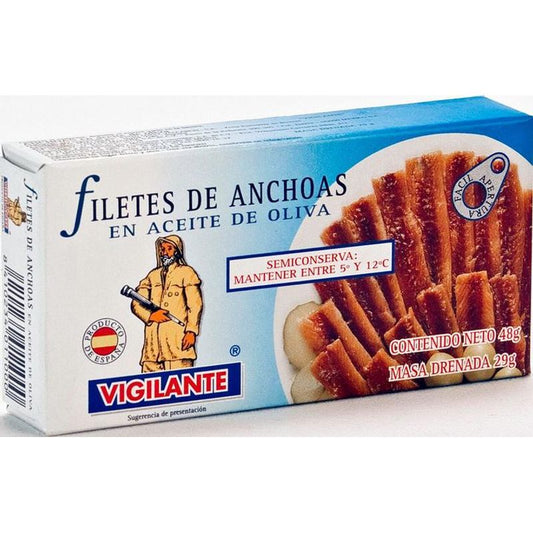 Vigilante Anchovies in Olive Oil - 2 oz