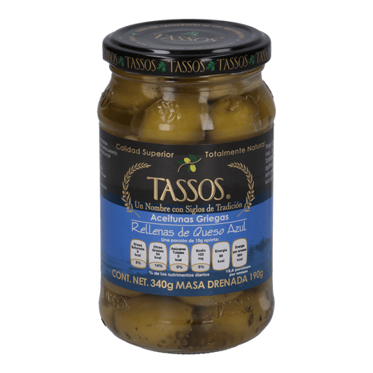 Tassos Blue Cheese Stuffed Olives 12 oz