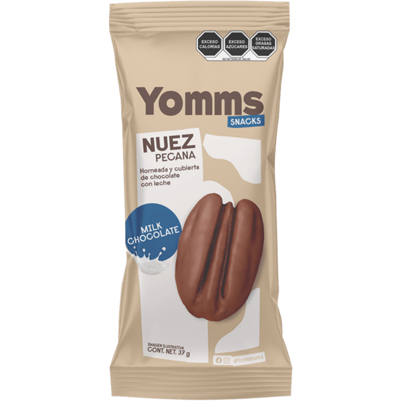 Yomms Milk Chocolate Pecans 1 oz Main image
