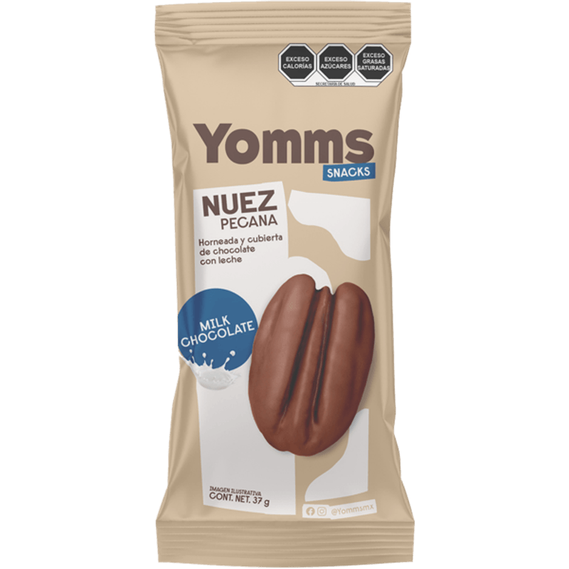 Yomms Milk Chocolate Pecans 1 oz