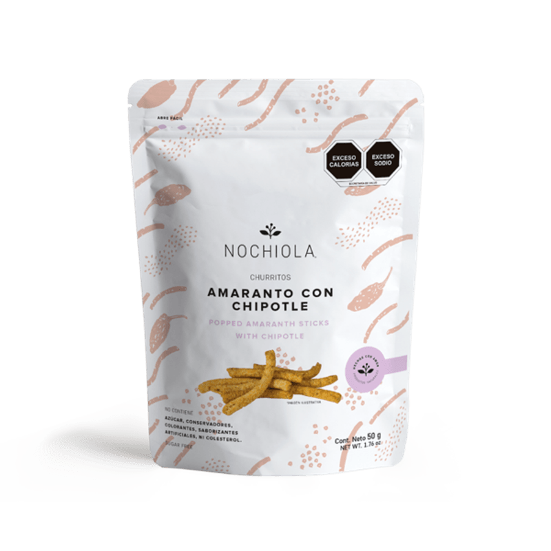 Nochiola Amaranth Churritos with Chipotle 2 oz