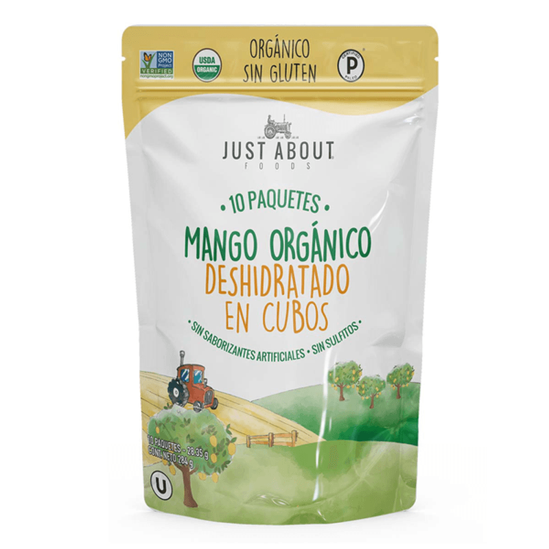 Just About Foods Single Serve Dried Mango, 10 oz Main image