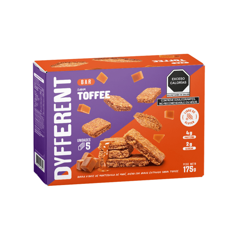 Dyfferent Toffee Peanut Bar, 5 Pack (6 oz) Main image