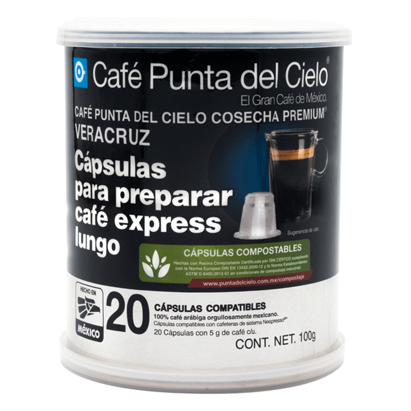 Punta del Cielo Veracruz Express Capsules - 20 pieces, 4 oz Main image