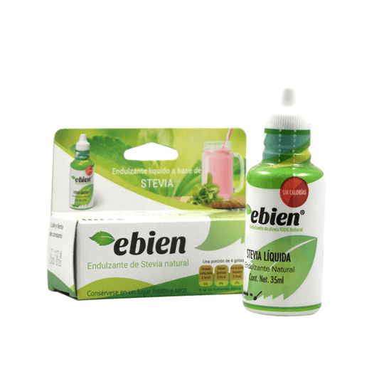 Ebien Liquid Stevia Sweetener Dropper 2 oz