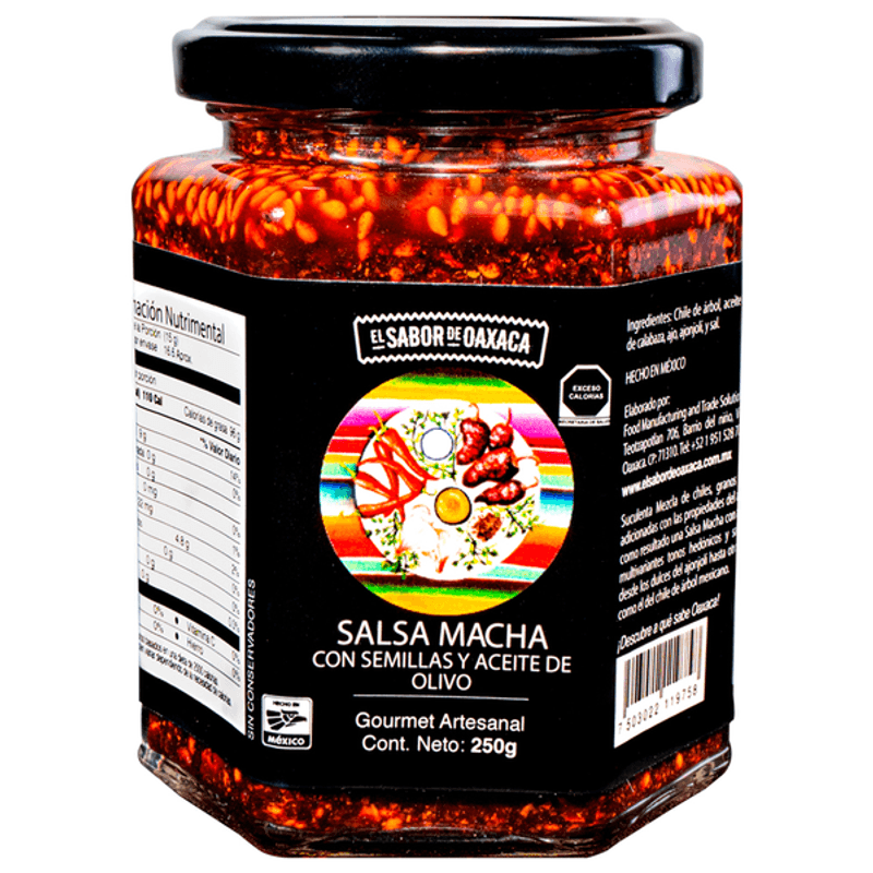 El Sabor de Oaxaca Macha Sauce Seeds Olive Oil 9 oz
