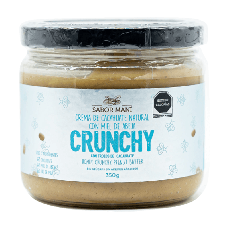 Sabor Mani Peanut Butter with Crunchy Honey Bee, 12 oz Main image