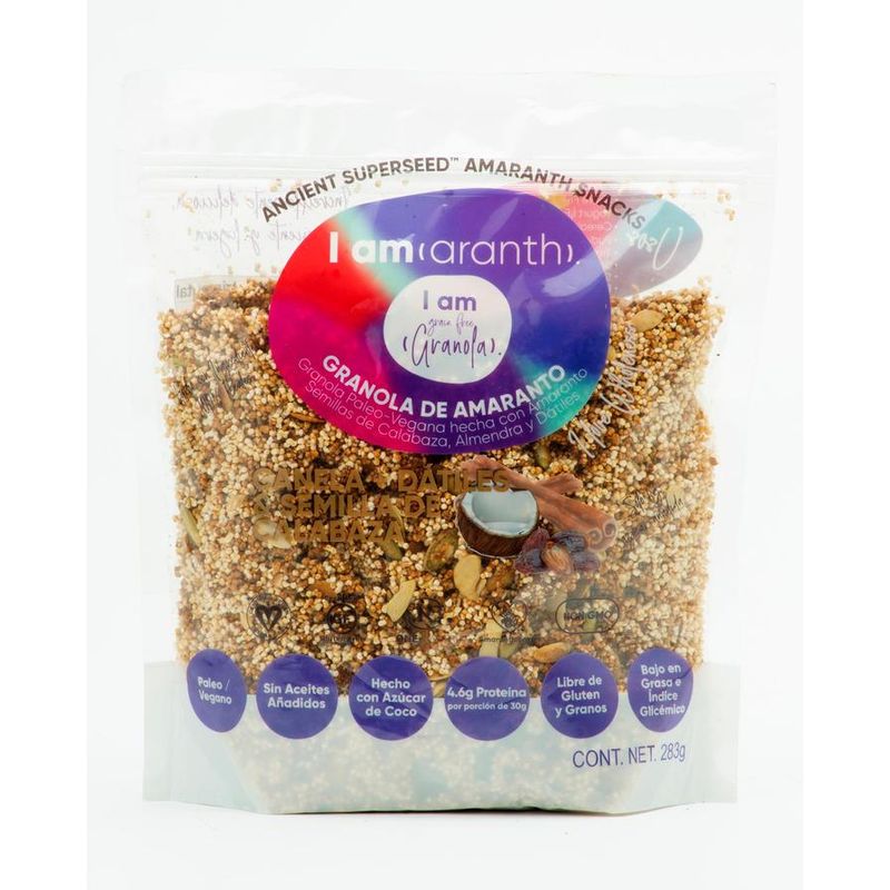 Iamaranth Cinnamon and Dates Granola - 10 oz Main image