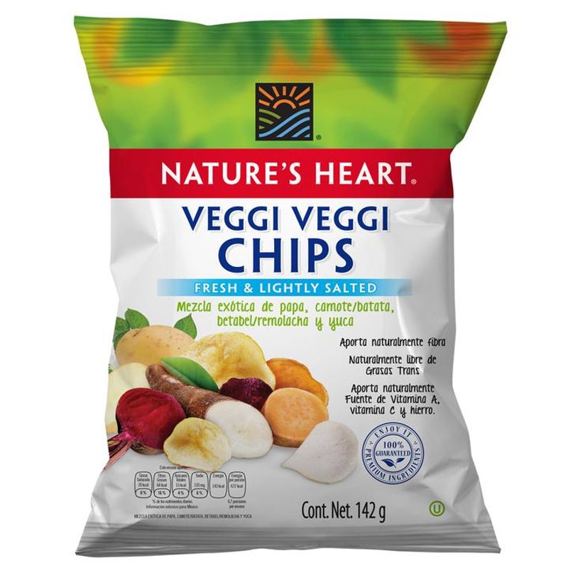 Nature's Heart Veggi Chips Lightly Salted - 4 oz
