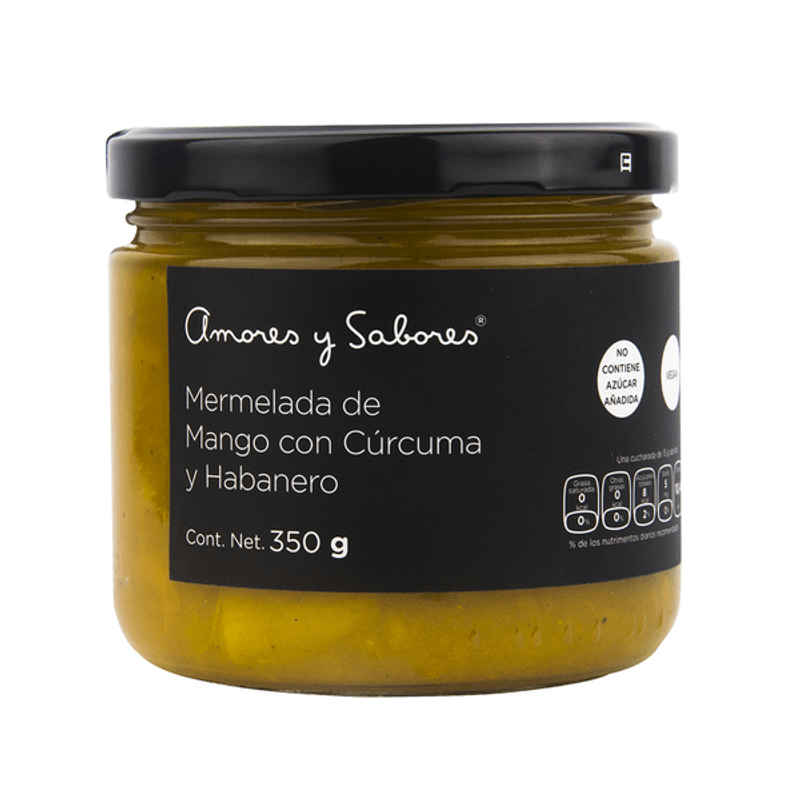 Amores y Sabores Sugar-Free Mango Turmeric Habanero Jam 12 oz