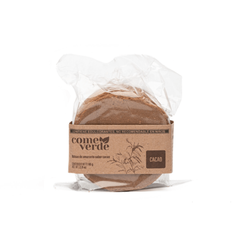 Come Verde Amaranth Wafers Cacao Flavor - 2 oz Main image