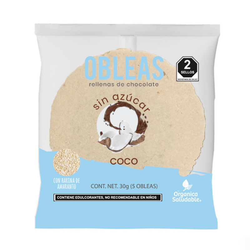 Organica Saludable Coconut Wafer Filled with Sugar-Free Chocolate 11 oz Main image