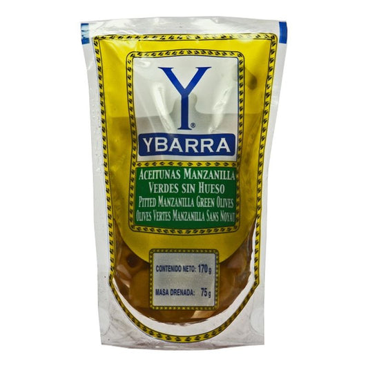 Ybarra Pitted Olives Doy Pack 6 oz