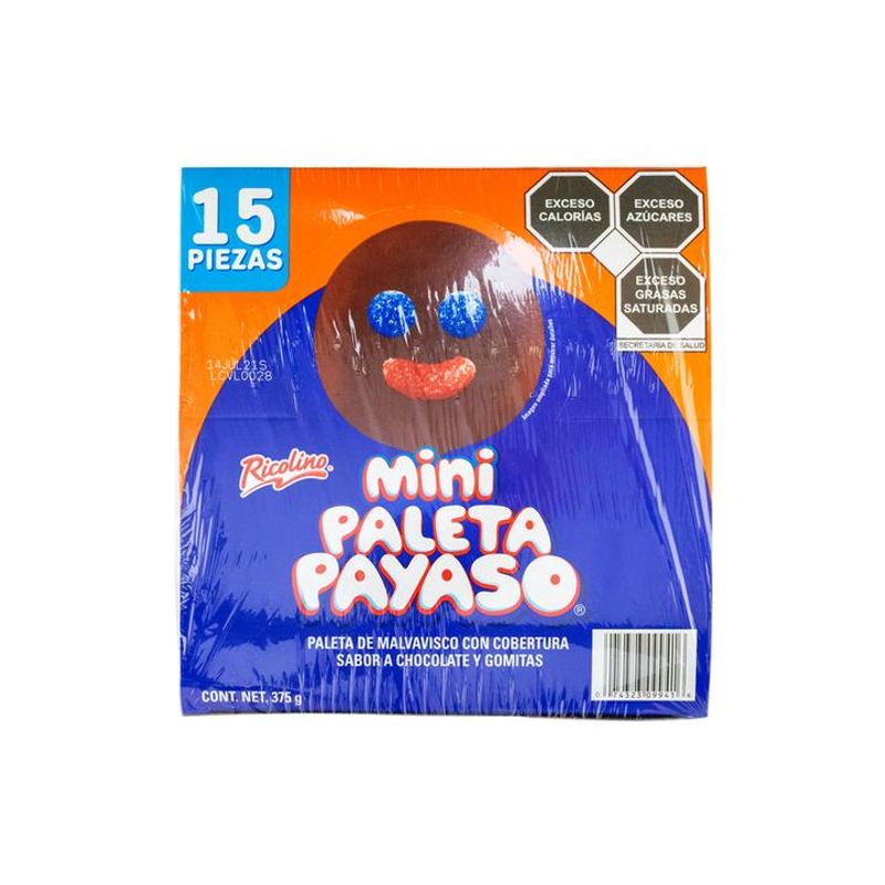 Mini Payaso Lollipop 15 Pcs