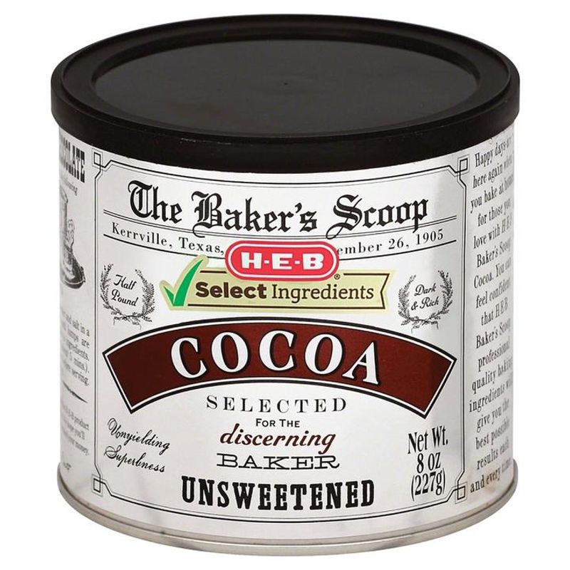 HEB Unsweetened Cocoa 8 oz