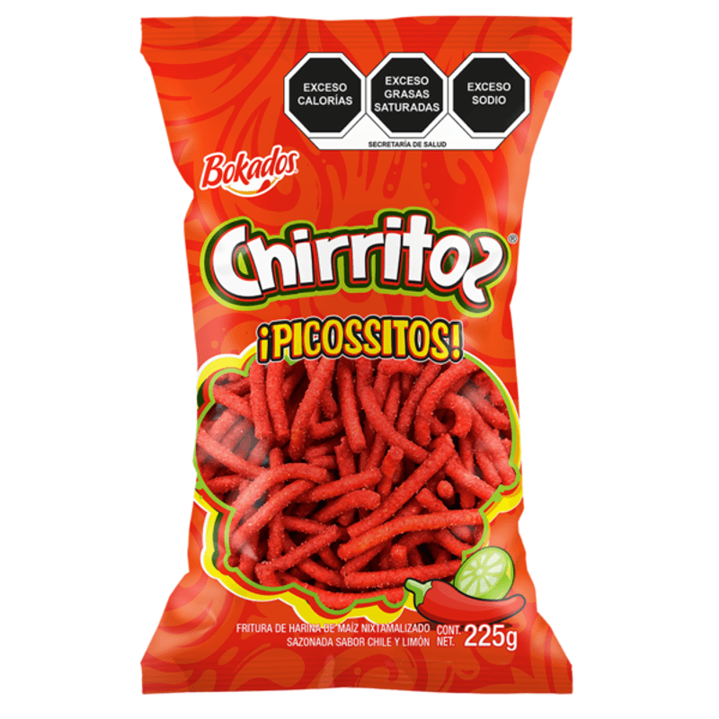 Bokados Chirritos Chili and Lime Flavor 8 oz