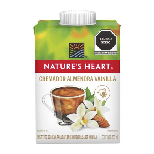 Vanilla Unsweetened Almond Base Liquid Creamer Nature's Heart 16.9 fl oz