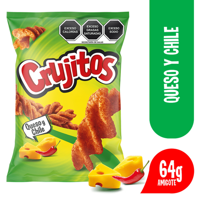 Sabritas Crujitos Cheese and Chili Flavor Snack - 2.3 oz Main image