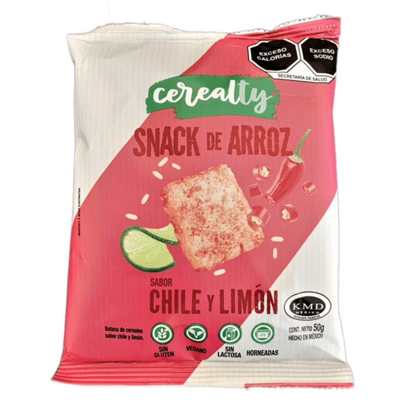 Cerealty Chili and Lime Flavor Rice Snacks, 2 oz Main image