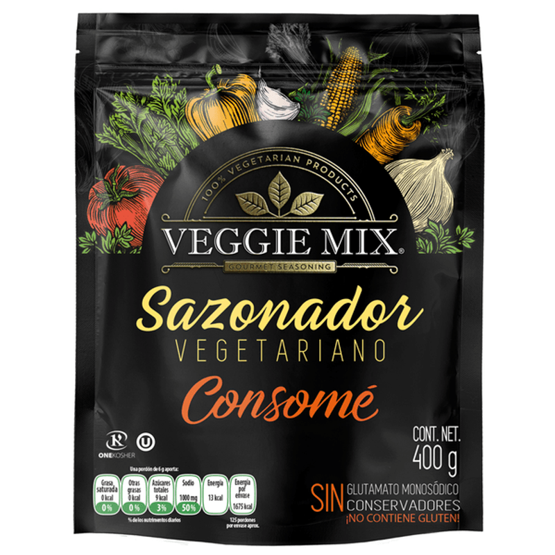 Veggie Mix Vegetarian Broth Seasoning No Glutamate 14 oz Main image