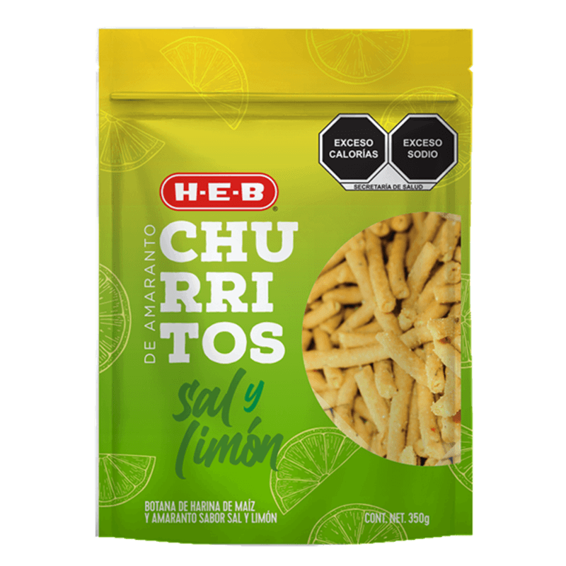 HEB Amaranth Churritos Lemon and Salt 12 oz Main image