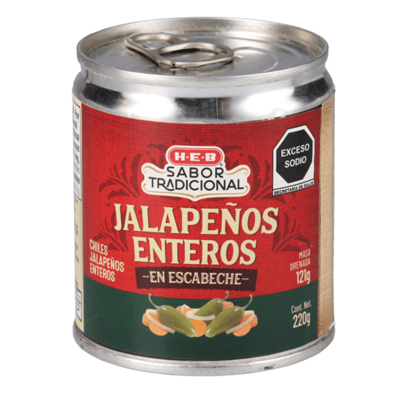 HEB Sabor Tradicional Whole Jalapeño Peppers in Pickle 7.8 oz