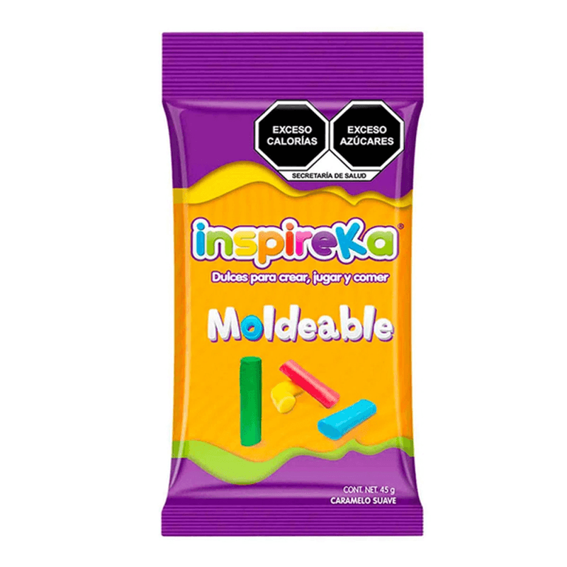 Inspireka Moldable Soft Candy in Mango, Green Apple, Blueberry, and Strawberry Flavors 2 oz Main image