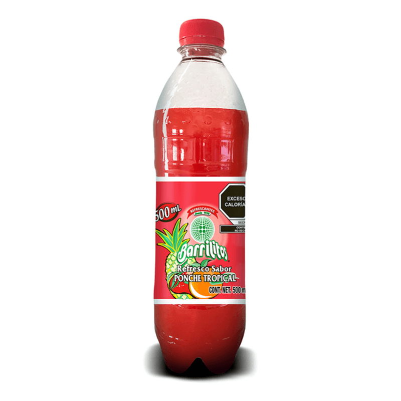 Barrilito Tropical Punch Flavor Soda, 17 oz