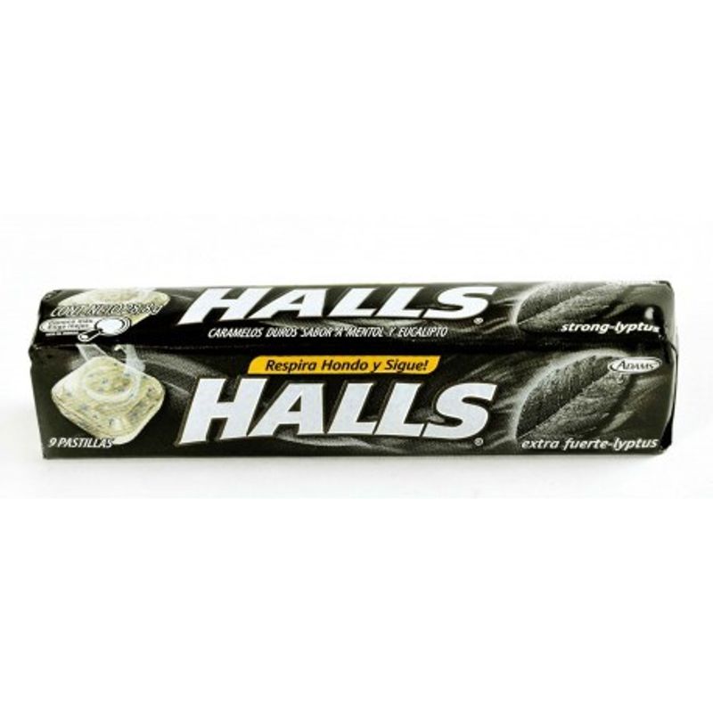 Halls Negras Black Menthol and Eucalyptus Lozenges - 0.9 oz Main image