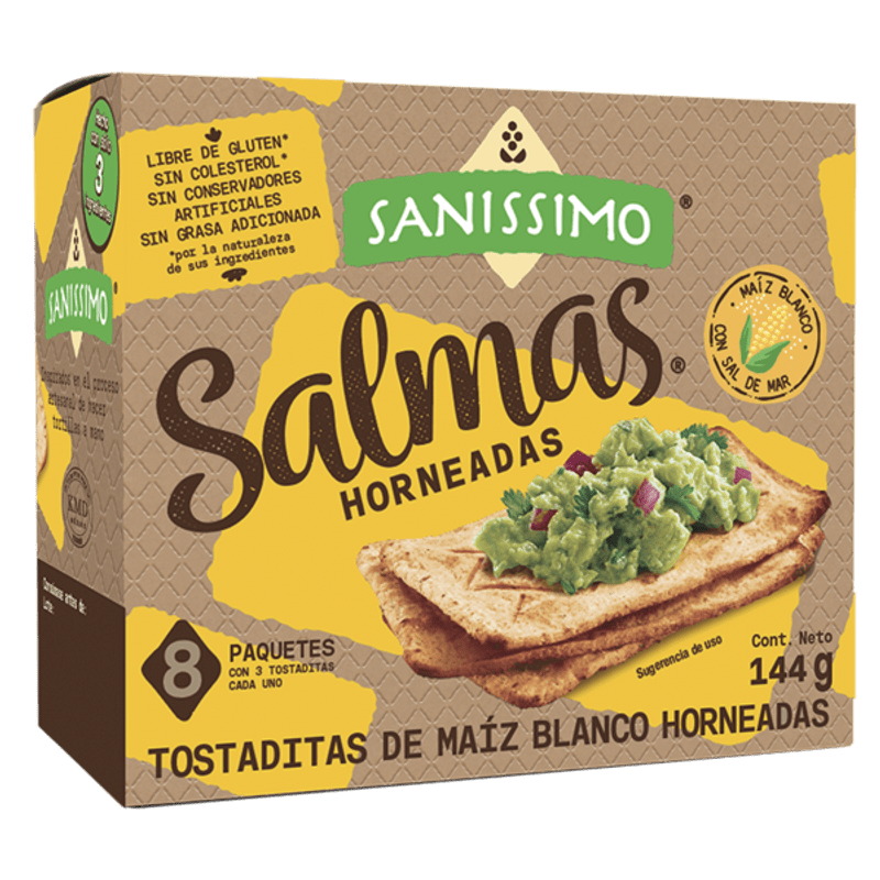 Sanissimo Baked White Corn Salmas 5 oz