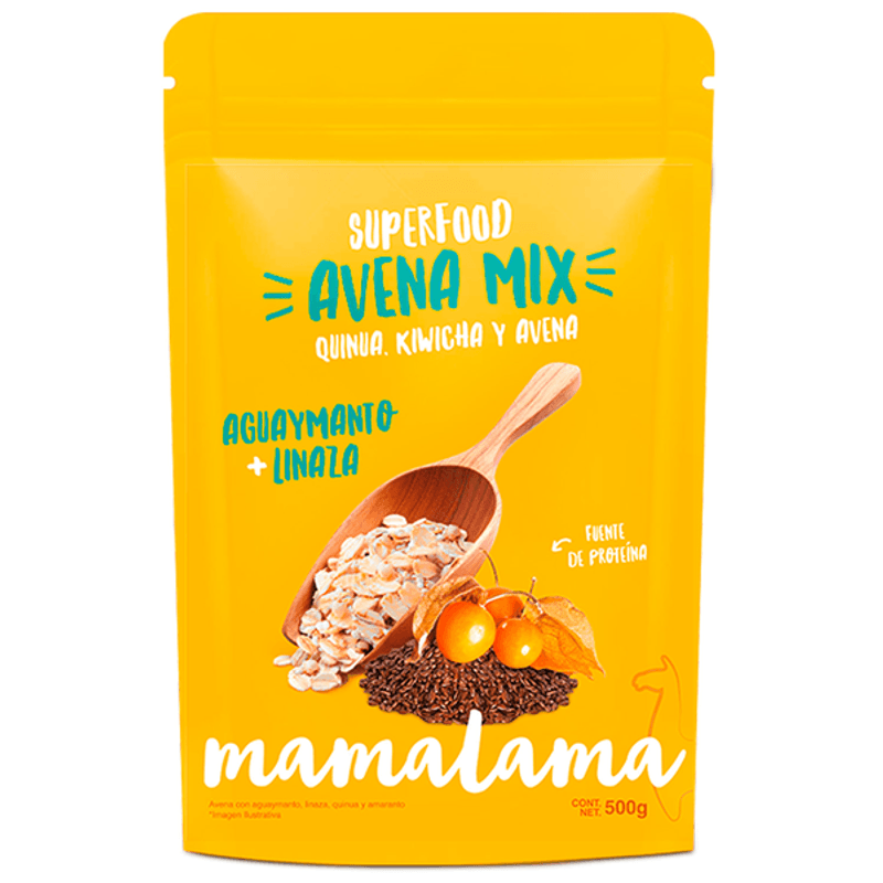 Mamalama Superfoods Oat Mix Aguaymanto + Linseed, 18 oz