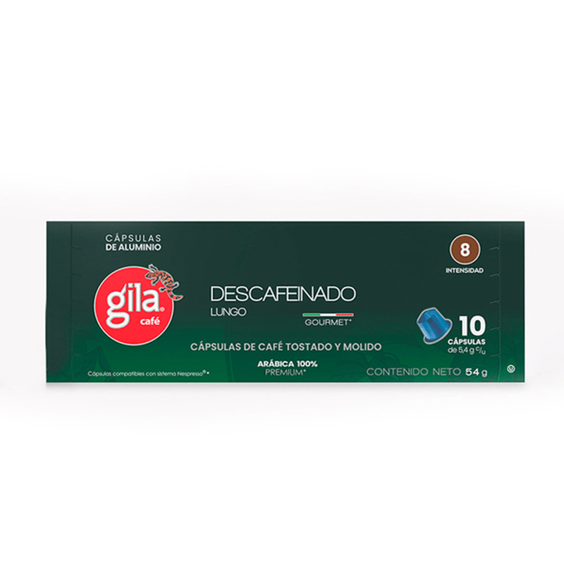 Gila Decaffeinated Roasted and Ground Coffee Capsules, 1 Box