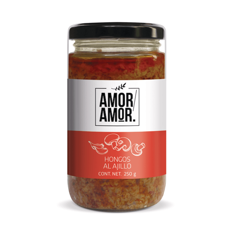 Amor Amor Garlic Mushrooms - 9 oz Main image