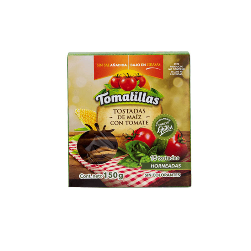 Tomatillas Tomato Toasts, 150 g Main image