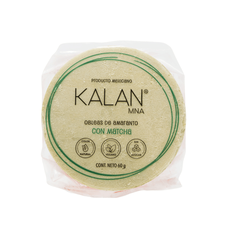 Kalan Amaranth Wafers Matcha 2.1 oz