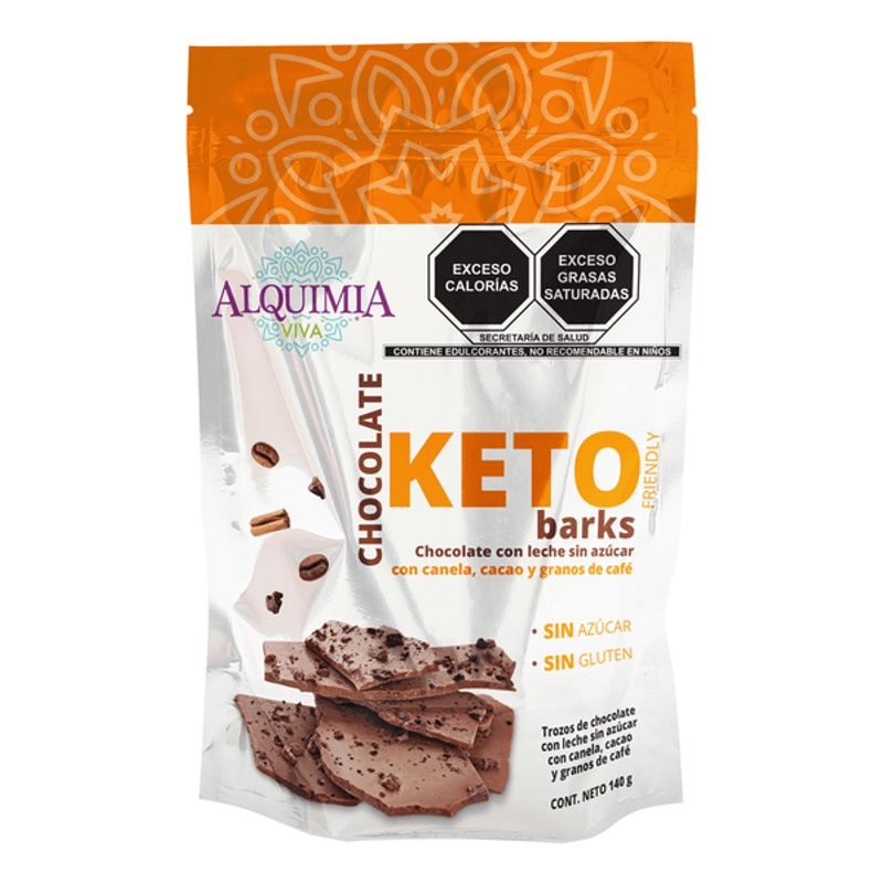 Alquimia Keto Barks Milk Chocolate, 5 oz