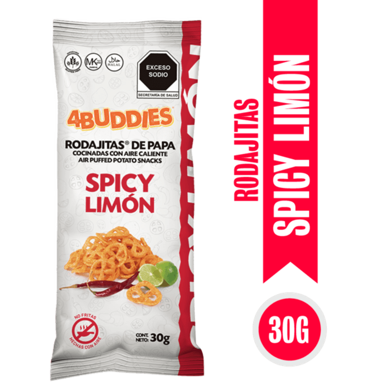 4 Buddies Spicy Lime Potato Slices - 1 oz Main image