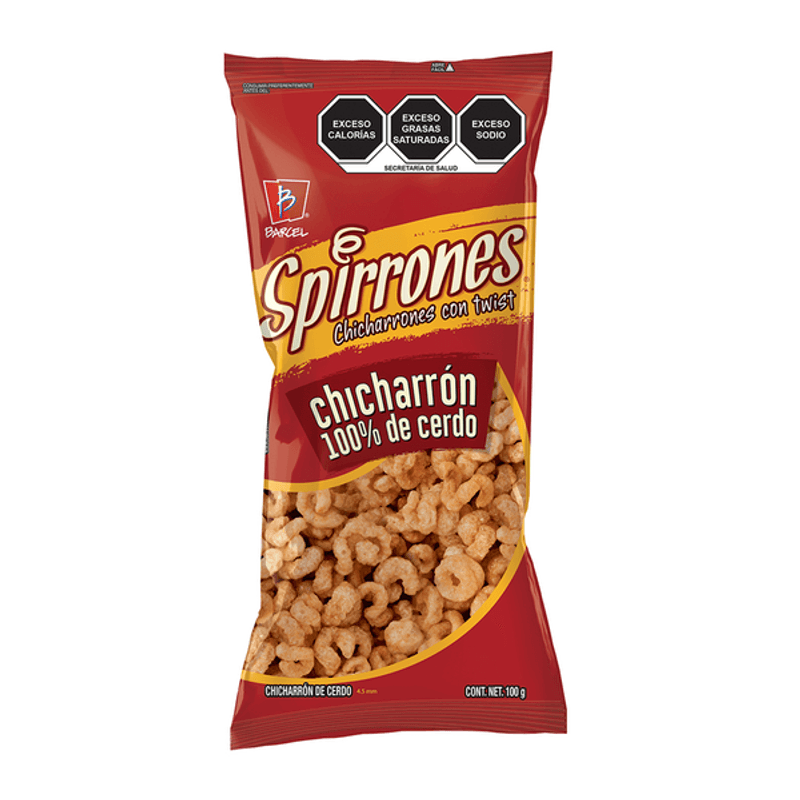 Barcel Spirrones 100% Pork Cracklings 3.5 oz