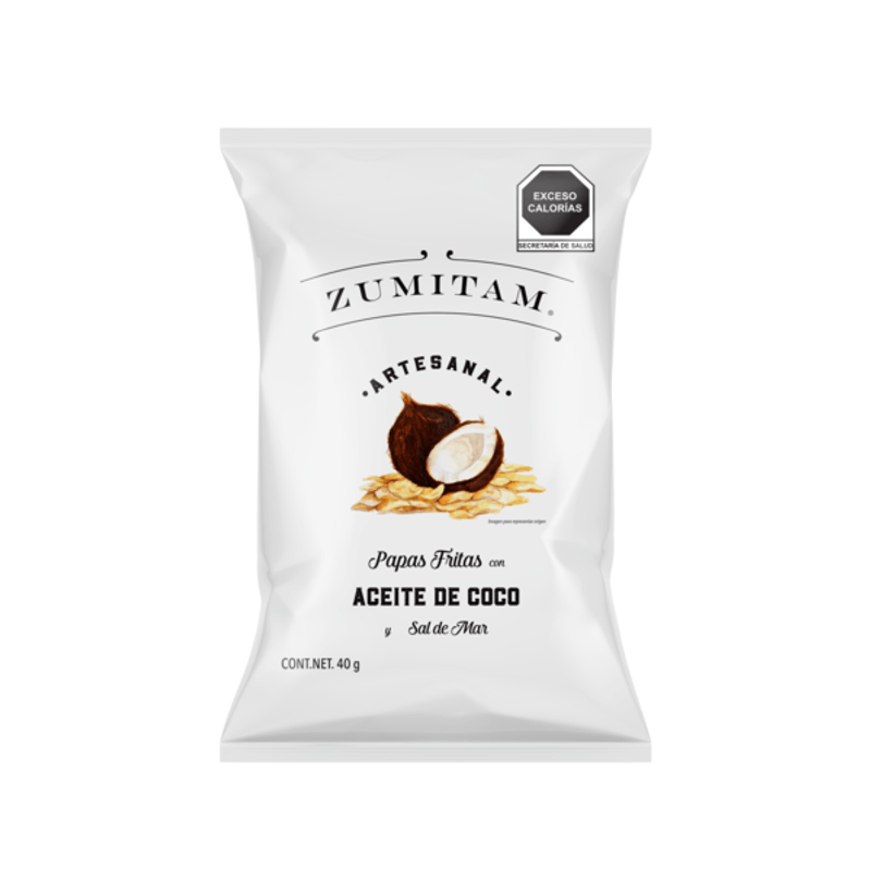 Zumitam Coconut Oil Potato Chips 1 oz Main image