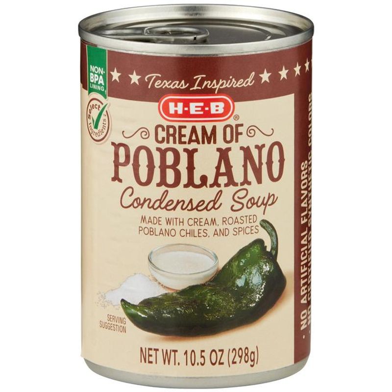 HEB Condensed Cream of Poblano Soup 10 oz