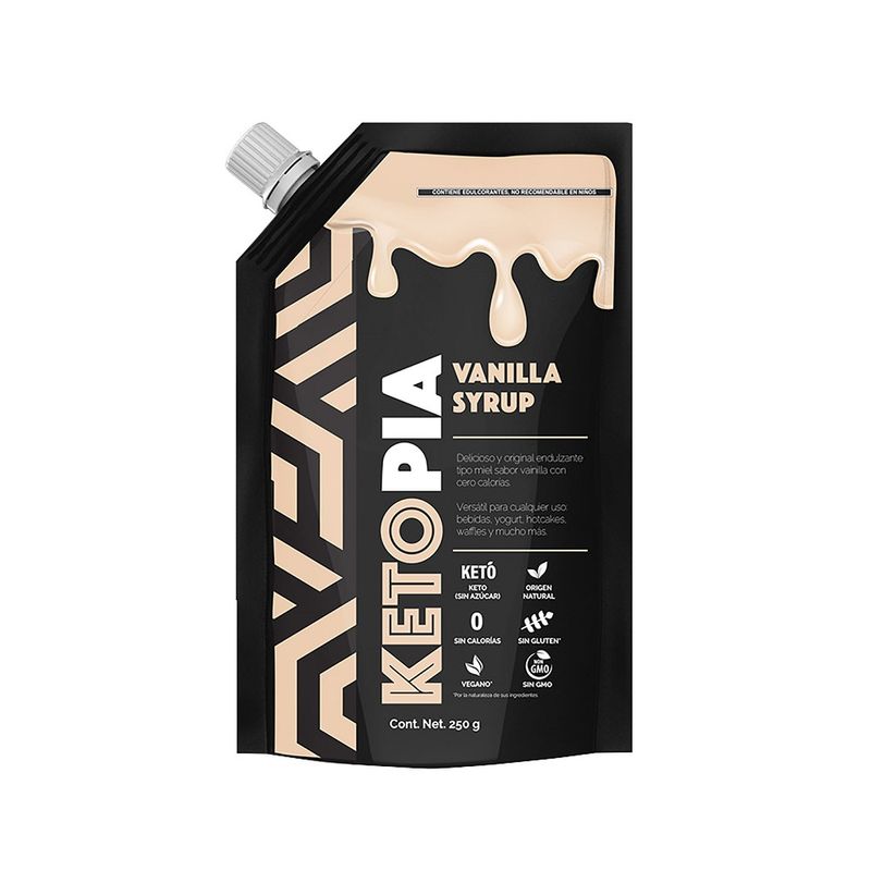 Ketopia Keto Vanilla Syrup, 9 oz Main image