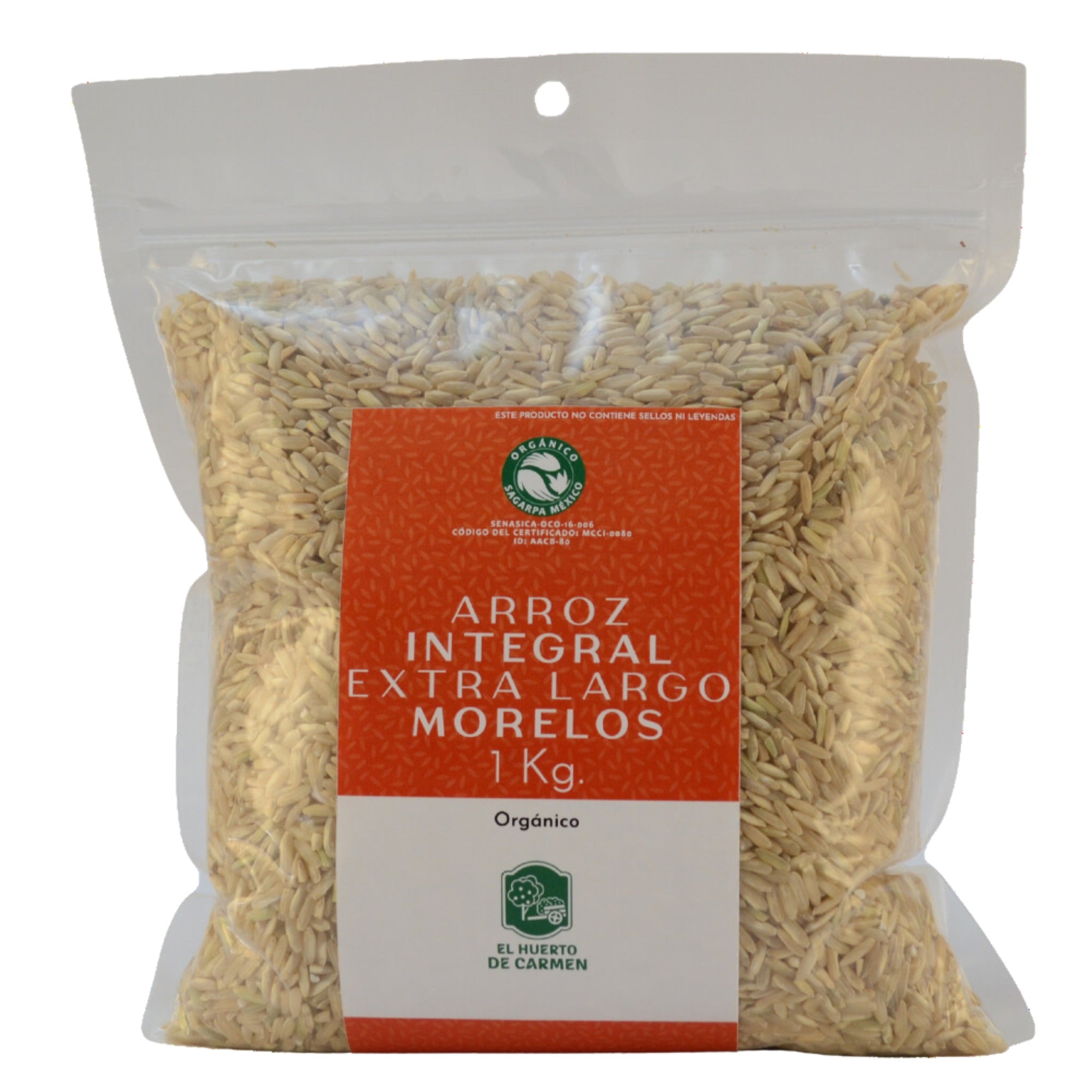 El Huerto de Carmen Organic Extra Long Brown Rice – 35 oz Secondary image