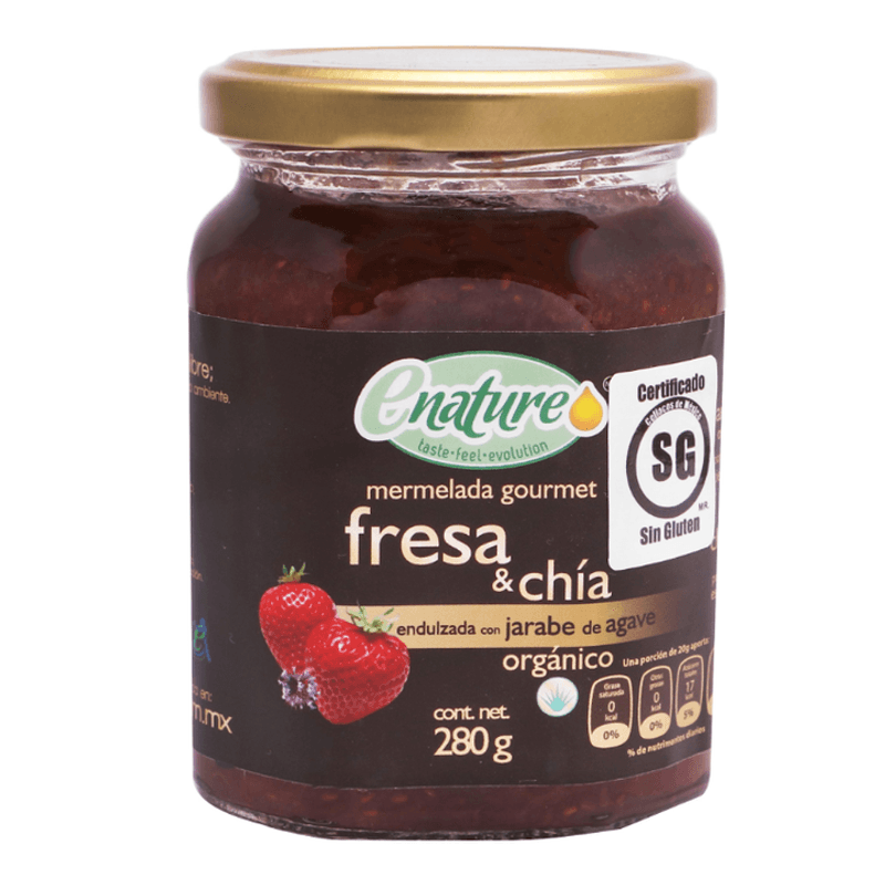 Enature Strawberry and Chia Jam - 10 oz Main image